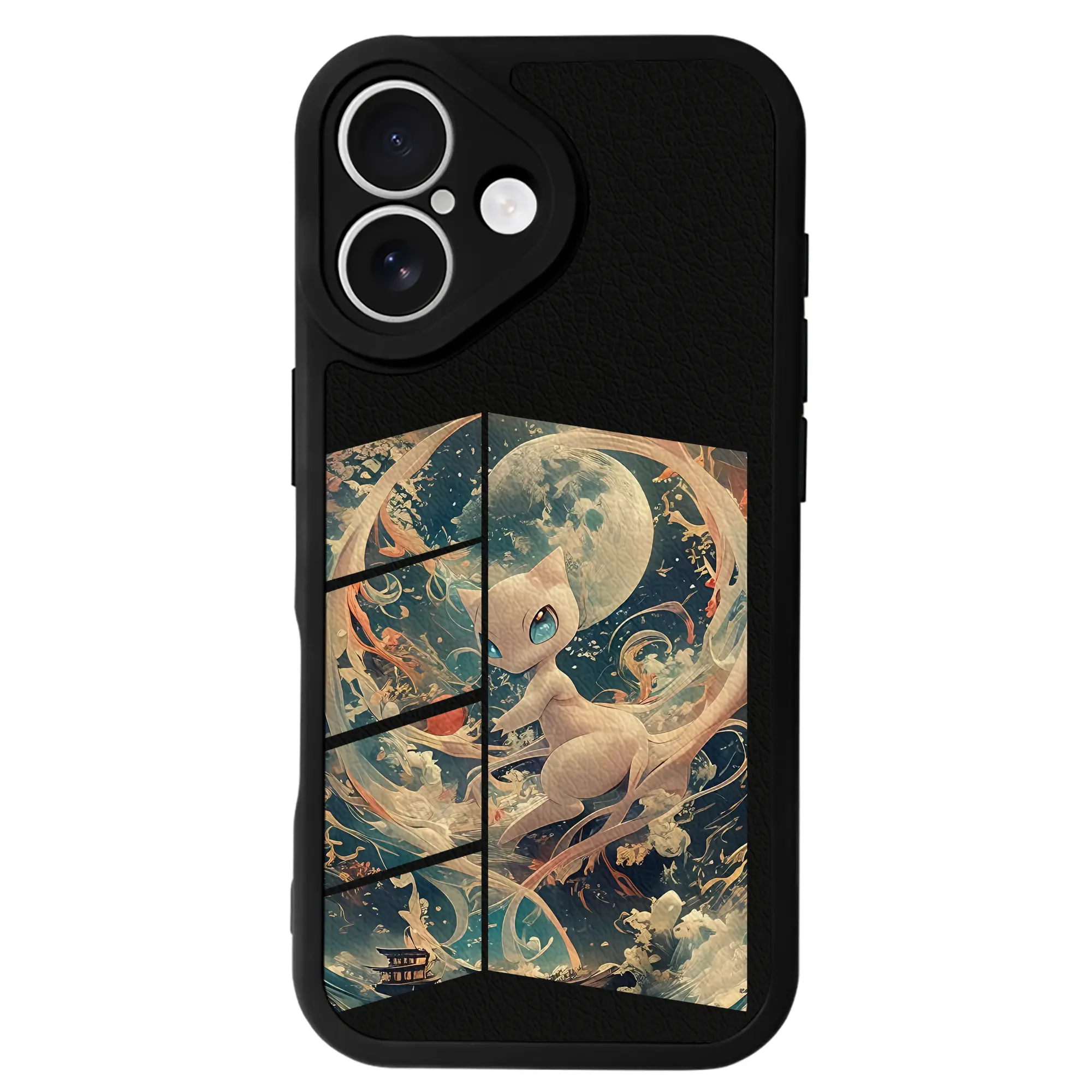 ポケモン グッズ,ミュウ - IPhone 16シリーズ対応 ・ シリコンスマホケース ・ レザー調 ・ 高精度フィット ・ 耐衝撃 ・ ワイヤレス充電対応 ・ 精密カット